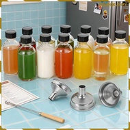 [szgrqkj1] Glass Shot Bottles Leakproof Clear Sample Boston Bottle for Shots Juice Lab
