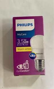 PHILIPS P45 E27 3.5W LED BULB (WARM WHITE)