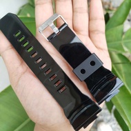 G-SHOCK GA200 GA201 GAS100 GA-200 GA-201 GAS-100 STRAP REPLACEMENT GLOSSY BLACK Watch Strap Replacem