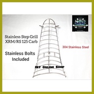 ✶ ▨ ◑ Stainless Step Grill for RS/XRM 125 Carb