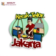 All-round fridge magnets, souvenirs from Indonesia