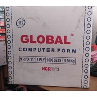 Global 9 Continuous Form Paper 1/ 2 X 11: 2 (3 Ply) Contents 1000 sets