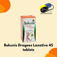 Bekunis Dragees Laxative 45 tablets (For Constipation & Detox)