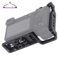 [deevoka] Camera Cage, Protector Built in Cold Shoe Housing for A6500 A6400 Camera Expansion Fill Li