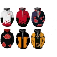 Naruto cosplay costume 3D print Hoodies Akatsuki Uchiha Itachi jacket