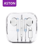 ASTON หูฟัง iPhone ของแท้ ของแท้ หูฟังไอโฟน หูฟังไอโฟนแท้ Lightning Bluetooth Connector พร้อมไมค์ for iPhone 14/14 pro/13/13 pro/12/11/XS/X/8/8Plus/7