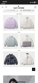 WHO.A.U 雙面羽絨毛毛外套 Mint S碼 男女通用