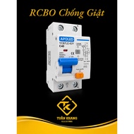 Genuine APOLED RCBO 2P 32A 40A 63A Leakage Current 30mA