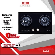 Haier Built-In Gas Hob HC-Q27266 Dapur Masak Kaca/ ELBA Glass Hob Glass Gas Stove Gas Cooker