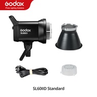 Godox 5600K แฟลชวิดีโอ LED 2.4G แบบ SL60IID/บลูทูธควบคุมไร้สายติด Bowens สำหรับบันทึกวิดีโอ