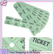WINOMO 100 Pcs Ticket Raffle Tickets Fluorescence Leisure Carnival Double Labels Event Party Prize H