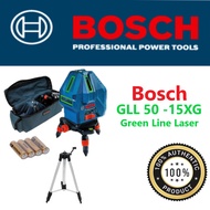 [Green Line Laser] Bosch GLL50-15XG 5 Green Line Laser Level with Tri Pod