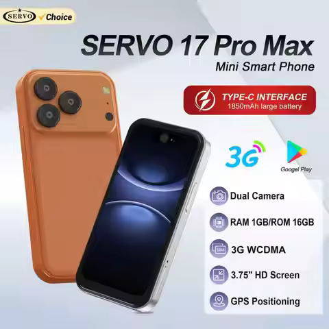 SERVO 17PRO MAX 3G Mini Smartphone Android System 16GB ROM Google Store Face ID WiFi 2 SIM Card 3.75