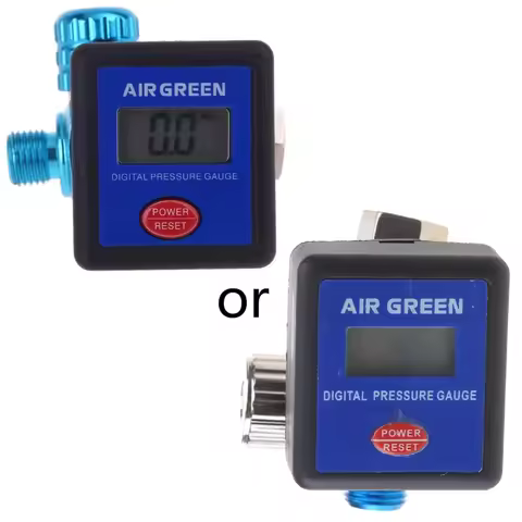 Spray-Gun Pressure Regulating Gauge LCD Digital Display Air Pressure Meter Spray-Gun Air Pressure Ga