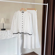 Polka Series • Polka Dot Blouse & Skirt • Edmee