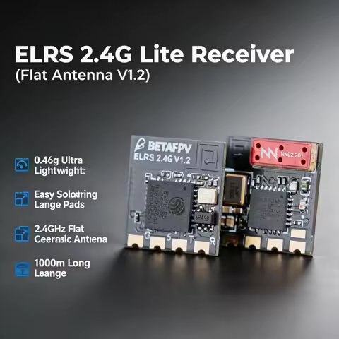 BETAFPV ELRS Lite 2.4GHz Receiver Flat Antenna V1.2 0.46g ExpressLRS CRSF Nano RX for Tiny Whoop FPV