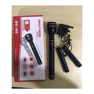 GHS Torchlight DC-80 Long Range Torch Rechargeable Flashlight Rechargeable Led Emergency Light Water