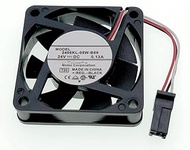 New System Cooling Fan Compatible with Fanuc 2406KL-05W-B59 DC 24V 0.13A 3.12W 6CM 4600 RPM Size: 60