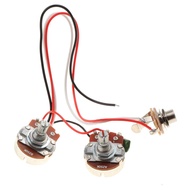 Prewired Wiring Harness Replacement 1 Set 1V1T Jack 250K Big Pots Accessories