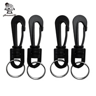 Amuzocity 4 Piece Plastic Swivel  Clip with Swivel Spring