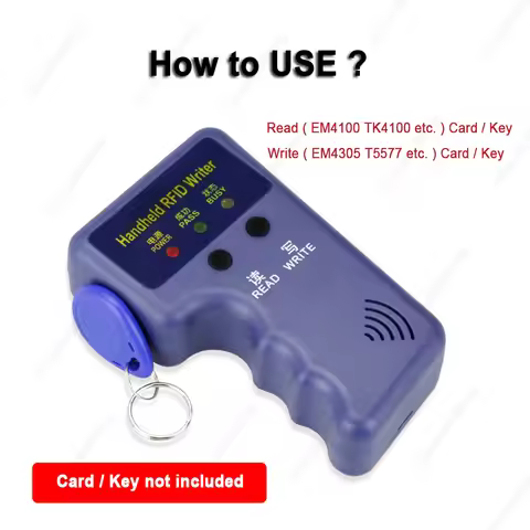 Handheld RFID Duplicator Card Reader TK4100 Copier Writer Programmer T5577 Rewritable ID Keyfobs EM4