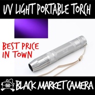 [BMC] UV Light Portable Torchlight (With Free 18650 Battery and Single Slot Charger)