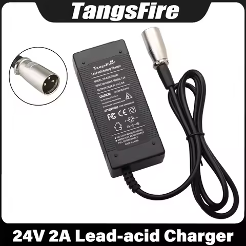 24V 2A Smart Lead-Acid Battery Charger Input 100-240V For 28.8V Lead-Acid Battery Pack Charger XLR H