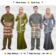 Set Couple Sedondon . Kurung Moden Loose Cutting . Baju Melayu Berpesak . Baju Nikah Kahwin Tunang Plus Size Rania rv