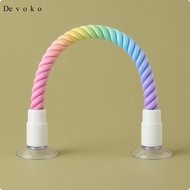[Devoko] Bird Perch with Suction Cups Braided Window Bird Perch Rainbow for Birds