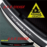 3D carbon bumper stickers, Mazda-2 car trunk bumper safety stickers, 3D carbon stickers, Mazda-2 tru