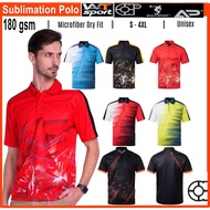 ARORA SPORTS Unisex FULL Sublimation Polo Shirt Dry Fit Jersey‌