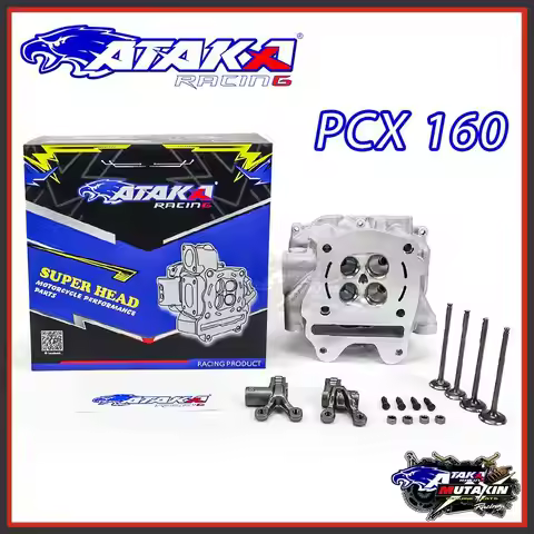 ATAKA Racing CNC Waves Cylinder Head 4V For Click 160 PCX 160 Lead Giorno ADV 160 19/22MM 20/23MM 22