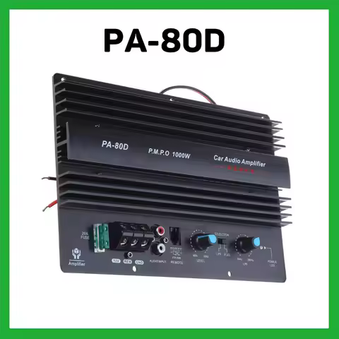 PA-80D 12V Universal 1000W Amplifier Board Mono Car Radio Power Amplifier Powerful Bass Subwoofers A