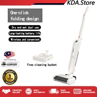 KDA Floor scrubber,Household Cordless Vacuum Cleaner Dry &amp; Wet Dual Cleaning Mode Wireless Mopping Sweeper Intelligent  All-in-One Cleaner Detachable Handle Handheld Sweeper,洗地机