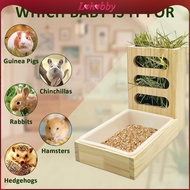 [Lohobby] Hay Feeder with Litter Box, Bunny Hay Holder, Litter Pan, Outside Hay Rack Feeder for , Sm