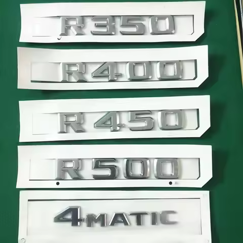 3D ABS car luggage lettering logo badge for Mercedes-Benz R rating R450 R320 R350 R400 R500 4matic l