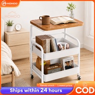 HO Trolley Foldable Movable Troli Computer/Snack Bedside Organizer Multifunctional Storage Cart