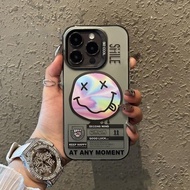 Yx103 Premium Matte Hard Case Smile Hardcase casing hp For Oppo A5 PRO A60 A71 A74 A78 A96 RENO 12 4