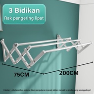 Jemuran Lipat Dinding  / Ditarik yang Dipasang di Dinding Rak Pengeringan yang Dipasang di Dinding
