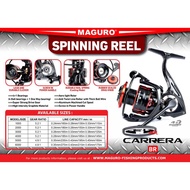 Maguro CARRERA BR SPINNING Reel (RUBBER SEALED)