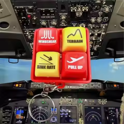 737 Airbus EGPWS Warning Simulator Aircraft Route Sound Effects Pilot Keychain Highly Simulated Plas