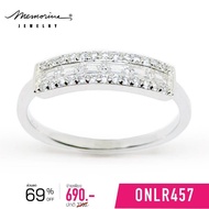 Memorine Jewelry 925 Sterling Silver Ring With Swiss Diamonds (CZ): ONLR457
