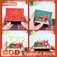 WHPHous ไทม์พีชปฏิทิน2026ปฏิทินตั้งโต๊ะพร้อมไฟ LED 3D กระดาษปฏิทินแบบฉีกเป็นชิ้นแผ่นจดบันทึกของขวัญส