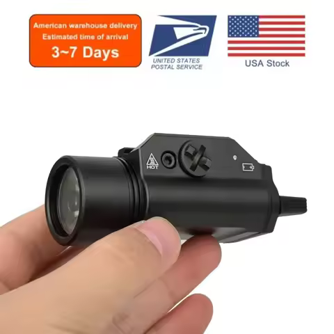Tactical Weapon Flashlight Metal 1000 Lumens LED Strobe Light 20mm GLOCK 17 Airsoft Rifle Scout Torc