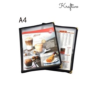 [READY STOCK] Menu Holder Transparent Clear Menu Book Cover, Menu PVC Book Restaurant Cafe/Transpare