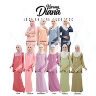 Diana V2 Baju Kurung Moden Terkini 2023 Plain Kosong Murah Muslimah Fashion By Adel Hari Raya Kerja 