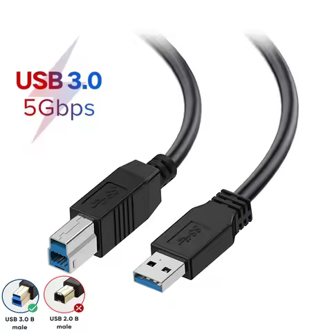 USB 3.0 Cable USB 3.0 Type A to Type B Cable USB 3.0 AM to BM Cable for USB 3.0 to SATA Docking Stat