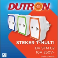 Steker T Multi Warna Dutron / Colokan Listrik Warna Dutron