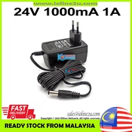 AC to 24V DC 1000mA 1A 24w Compatible to 0.8A 0.5A Switching Power supply adapter 5.5*2.1mm