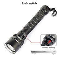 Asafee FL001D Diving Flashlight 6000LM Scuba Torch Underwater 50M Dive Lamp Waterproof L2 LED Light 